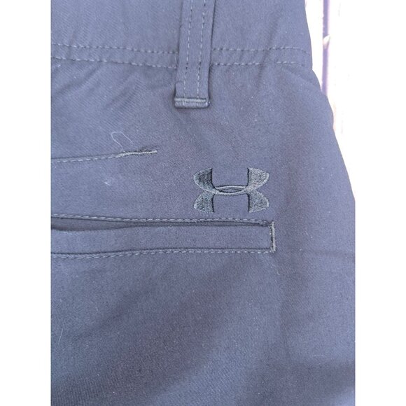 Under Armour Mens Black Taper Nylon Blend Stretch Golf Pants 30/32 (30x31) - Picture 7 of 9